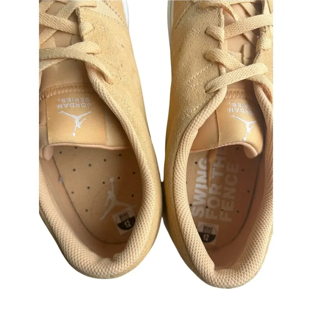Jordan Series ES Men’s Suede Celestial Gold Sail Sneakers Size 12